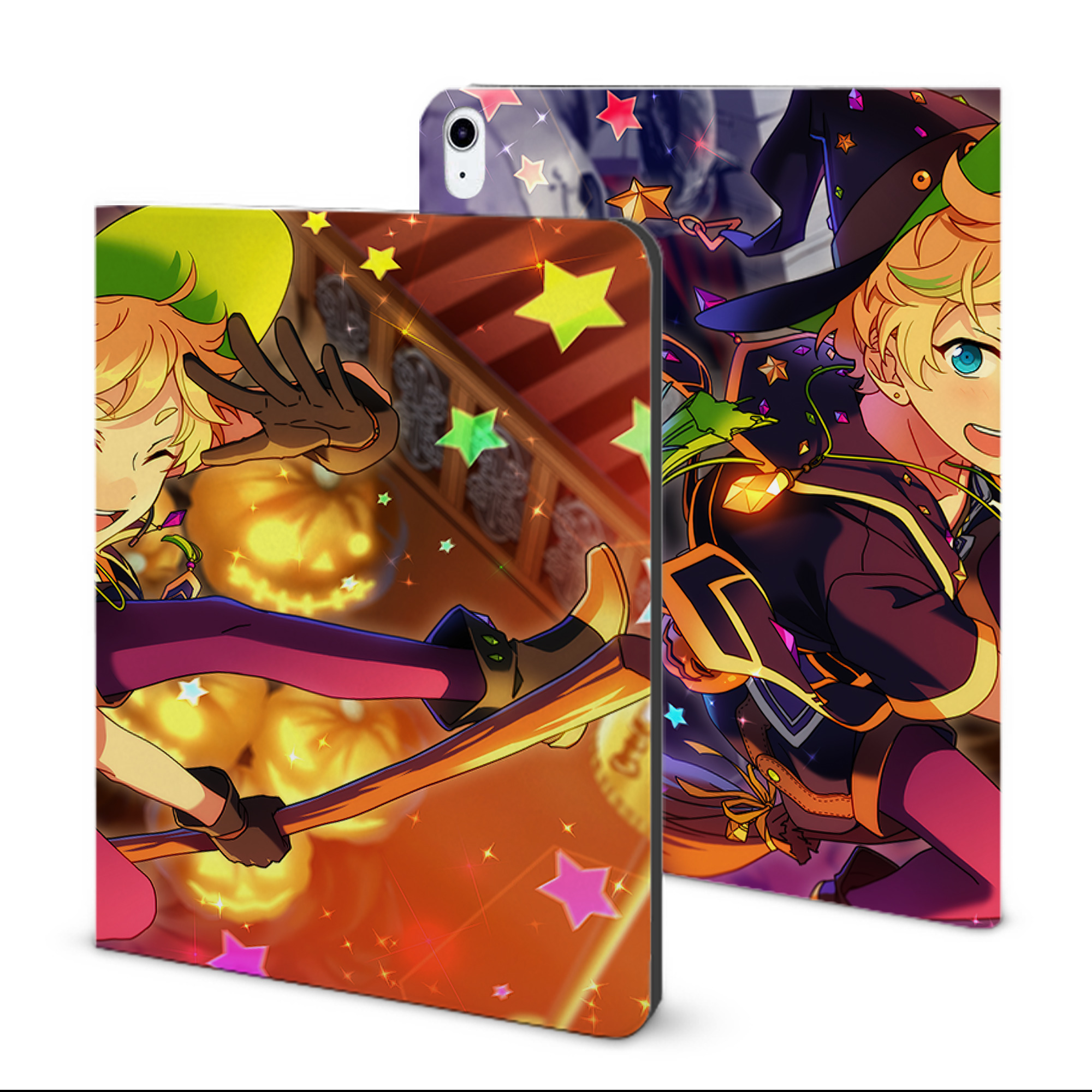 （画像用） あんさんぶるスターズ! Ensemble Stars IPad ケース ブック型 PUレザー TPU 耐衝撃 軽量 薄型 ペン収納なし 全面保護 IPad 各モデル対応